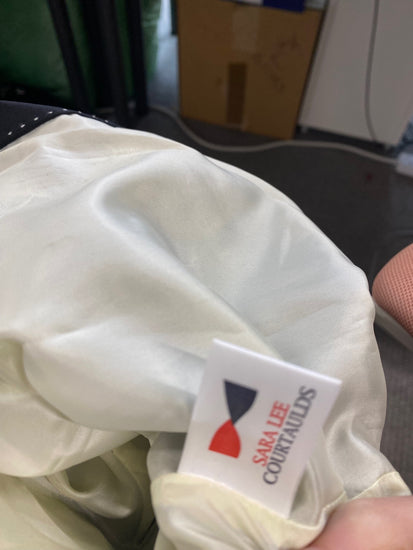 Fabulous Marks & Spencers Sample oriental occasion Blazer UK10 Black cream HT149