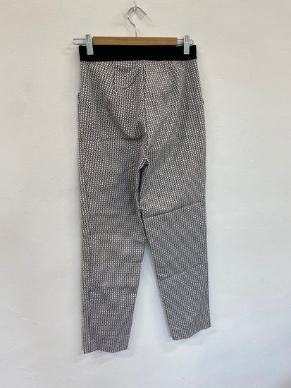 Amazing Marks and Spencer peg Trousers UK8 Black & White Monochrome HT149