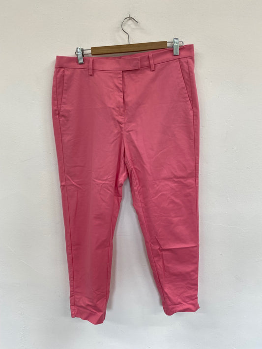 Fabulous M&S Collection ankle grazer Trousers Uk16 Pink HY149