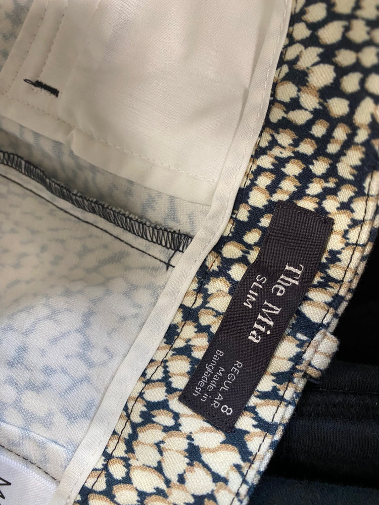 Fabulous Marks & Spencers The Mia Trousers UK8 Beige & Navy Peg HT149