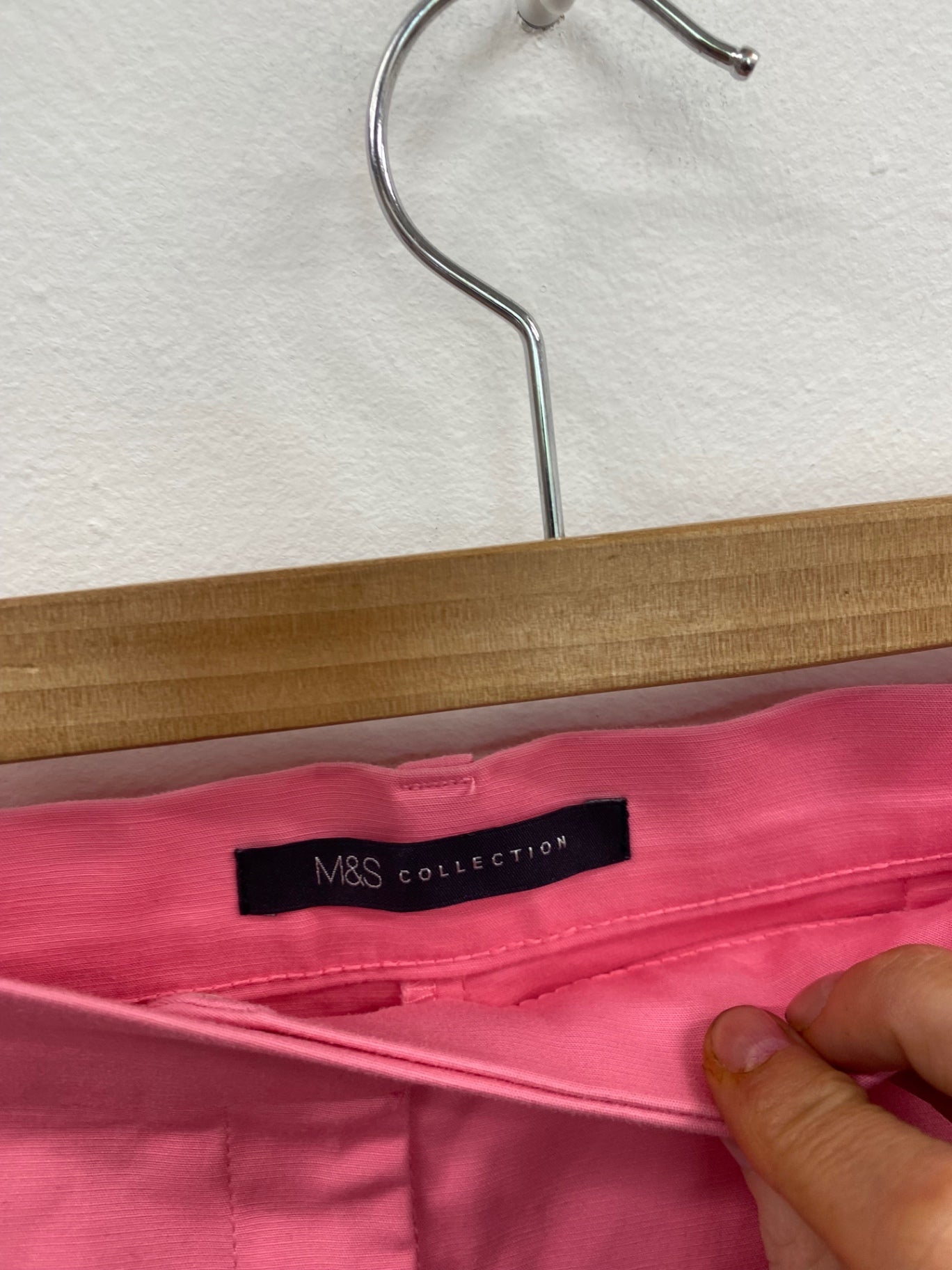 Fabulous M&S Collection ankle grazer Trousers Uk16 Pink HY149