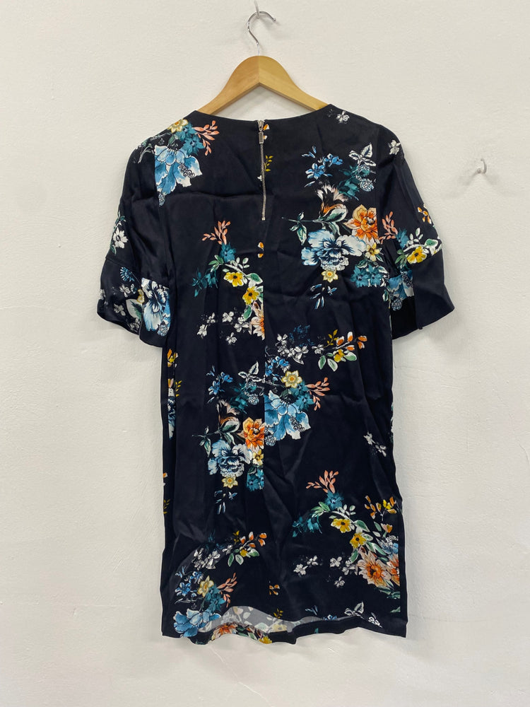 Amazing Phase Eight oriental mini Dress UK8 Navy New HT149