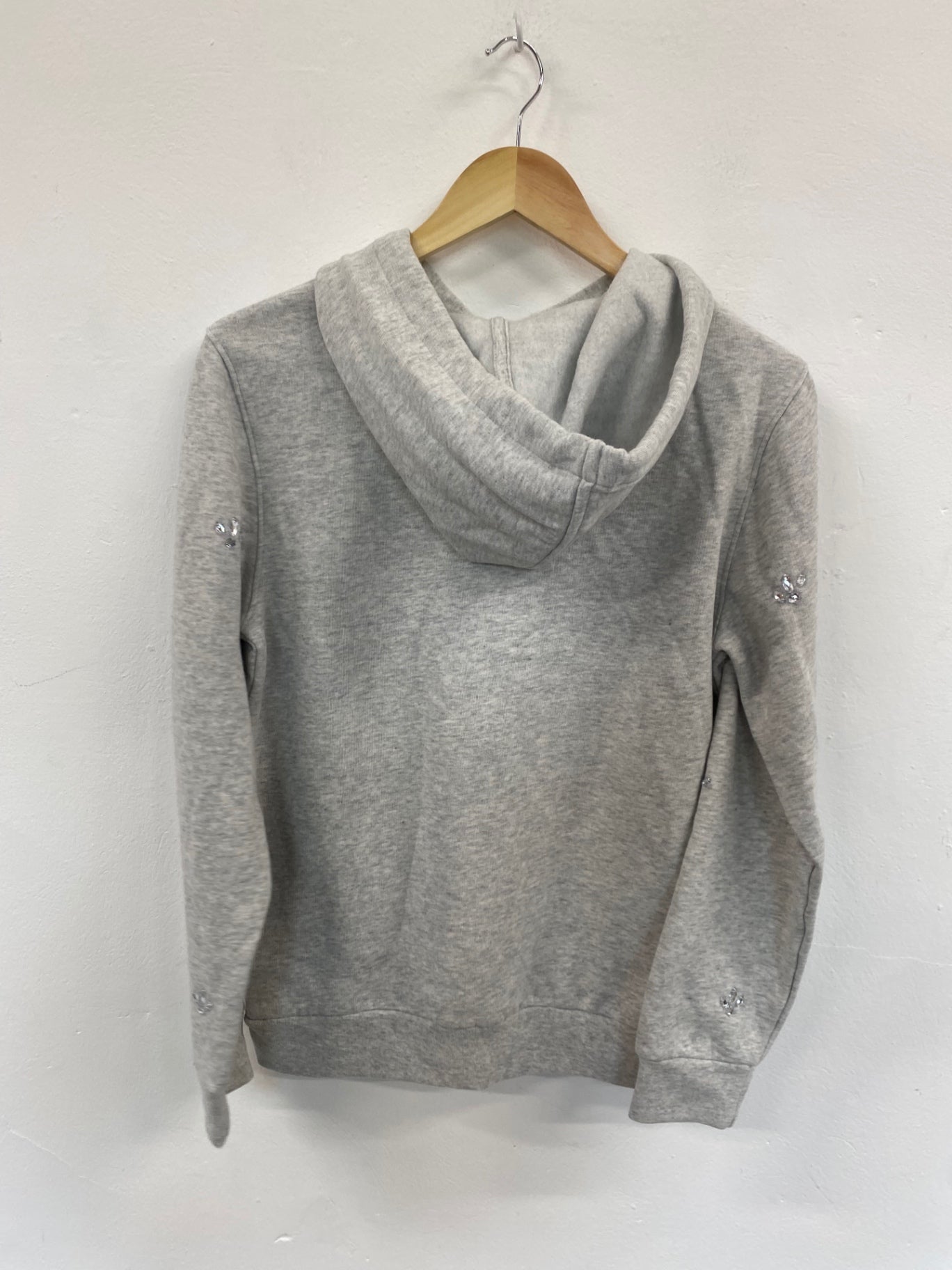 Fabulous M&S Collection embellished sparkle Hoodie UK8 Grey New HT149
