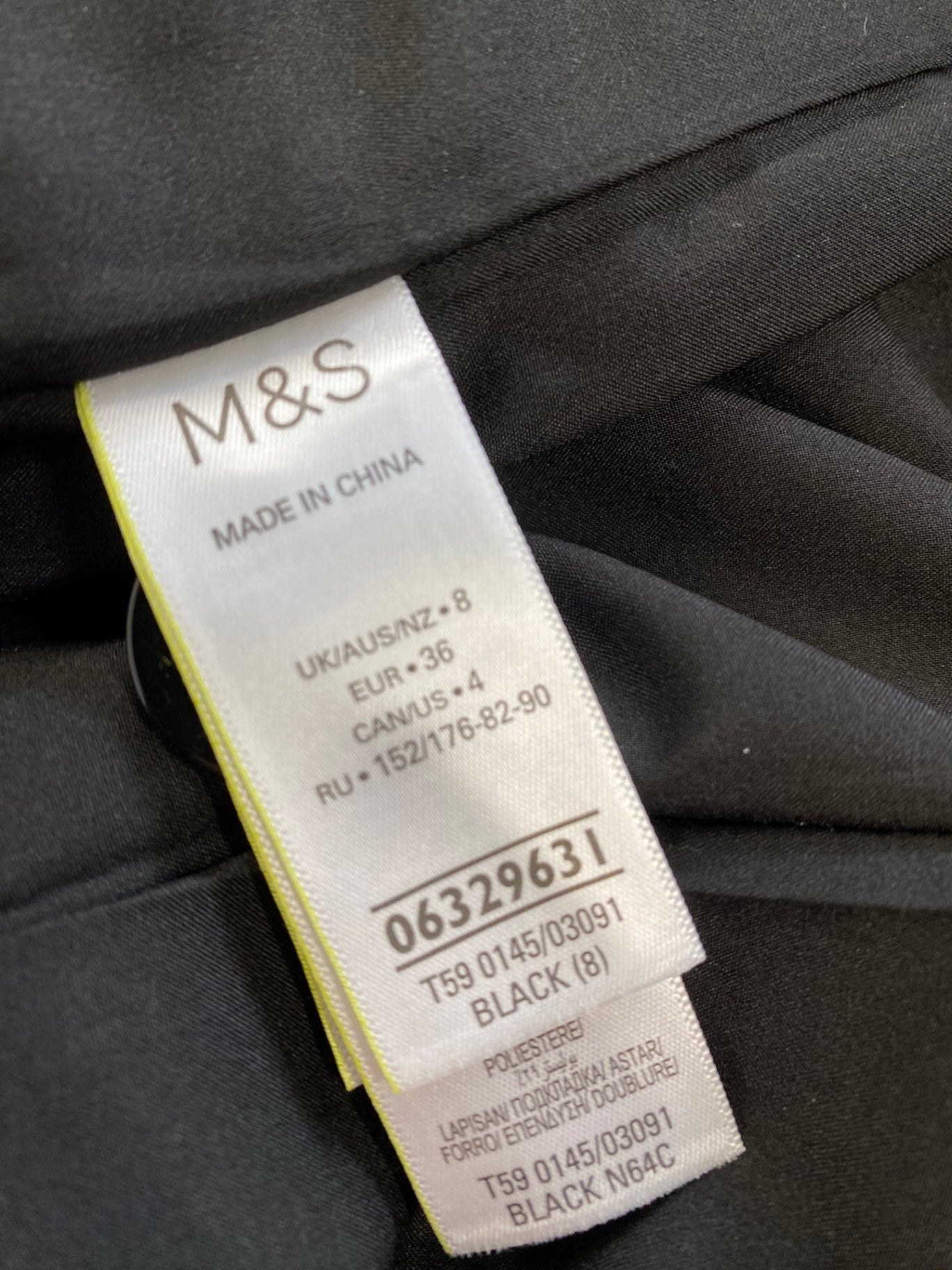 Amazing M&S Collection Blazer Uk8 Black Moc croc timeless classic HT149