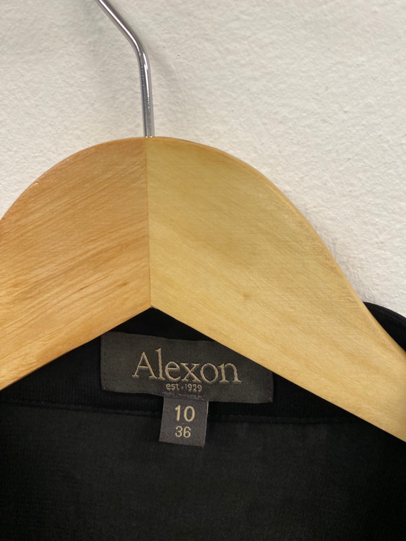 Fabulous Alexon lagenlook open front Blouse UK10 Black Occasion Party HT149