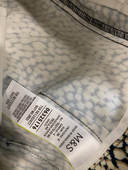 Fabulous Marks & Spencers The Mia Trousers UK8 Beige & Navy Peg HT149