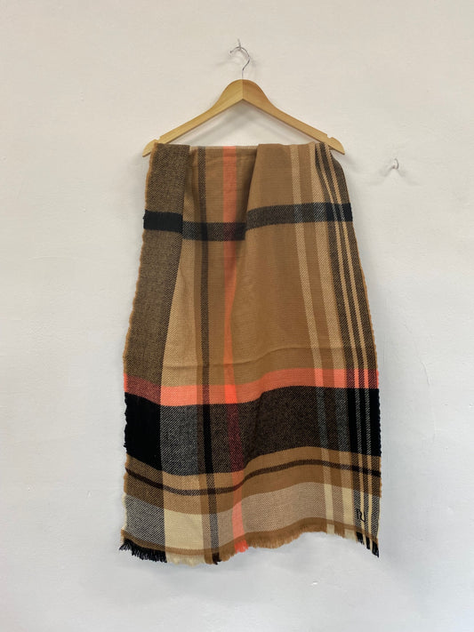 Fabulous River Island Scarf One Size Beige & Black classic cosy HT149