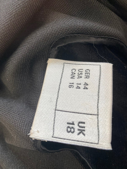 Gorgeous Frank Usher Velvet Tank Top UK18 Black classic stretch MW003