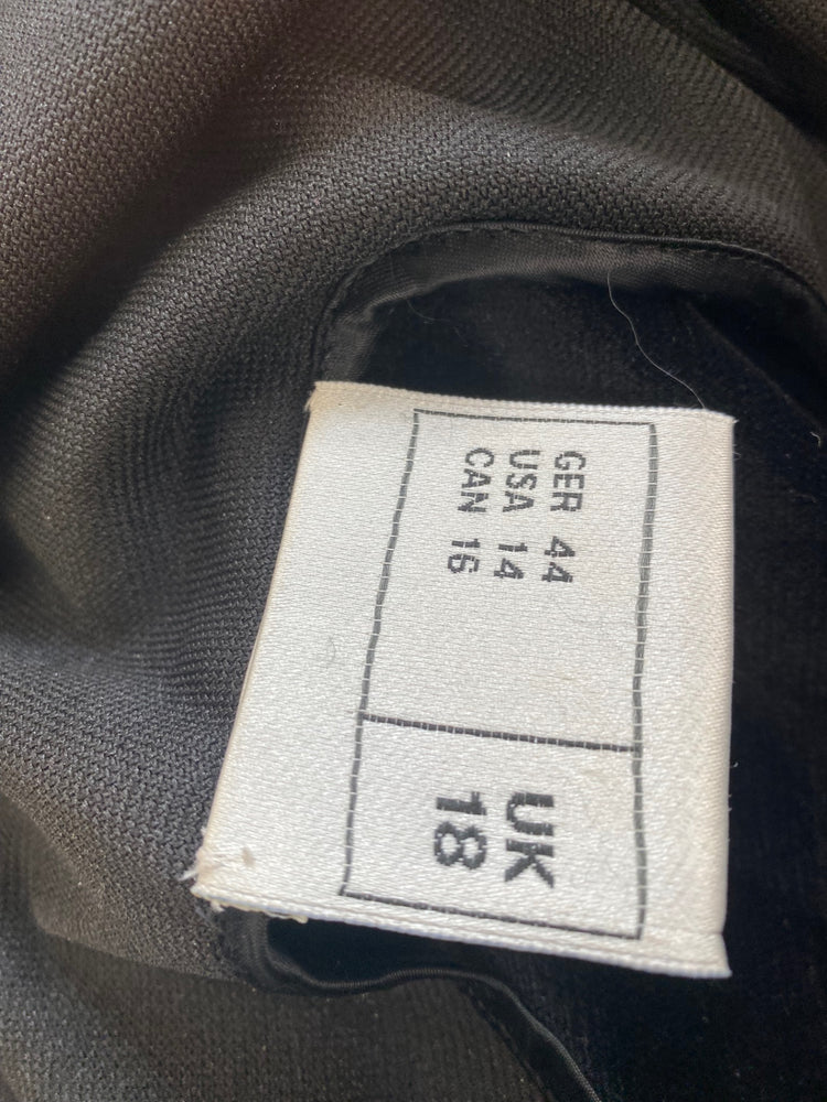 Gorgeous Frank Usher Velvet Tank Top UK18 Black classic stretch MW003