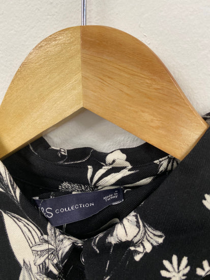 Gorgeous M&S Collection botanical romantic Dress UK8 Black & white HT149