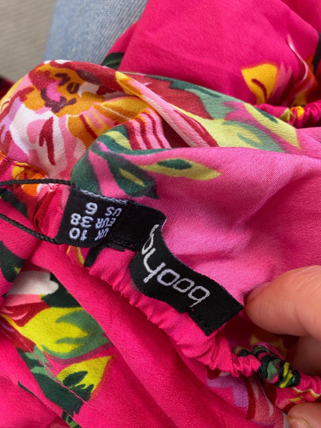 Gorgeous Boohoo flora Spanish gypsy Dress UK10 Pink Holiday events HG001