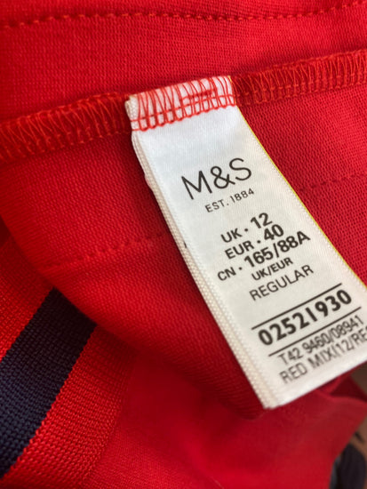 Gorgeous M&S Collection retro vibes Mini dress UK12 Red HT149