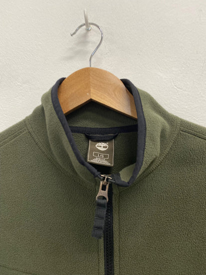 Fabulous Timberland Fleece Khaki Jacket UK L Olive green Practical warm JC008