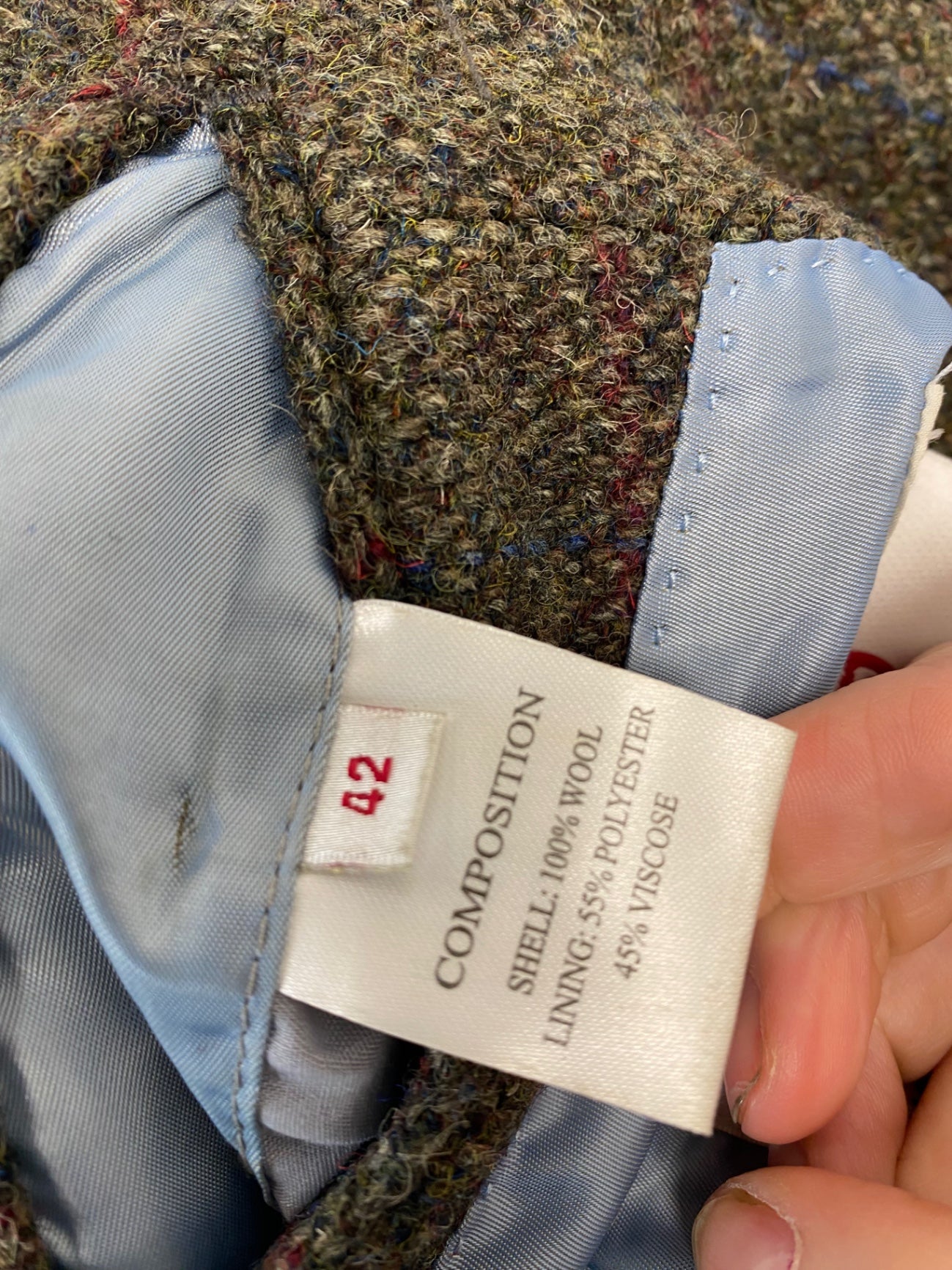 Fabulous Harris Tweed for William Hunt Blazer 42R Brown & Green Shooting country tweed JM182