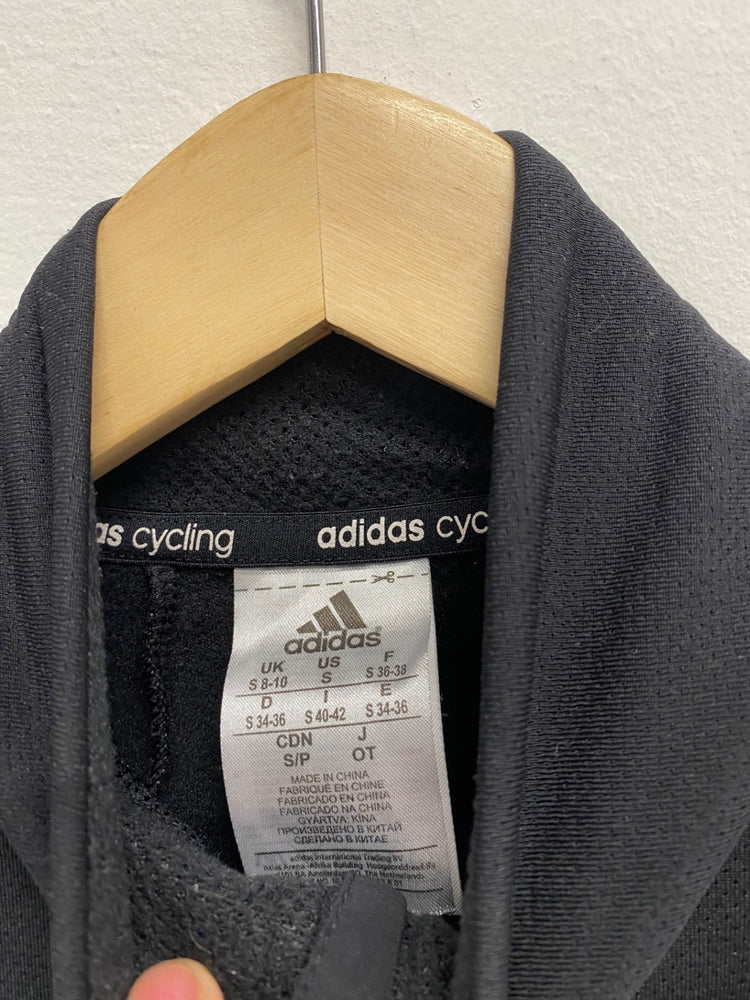 Fabulous Adidas Cycling Jerseys UKS Black & purple Response fleece lined JM182