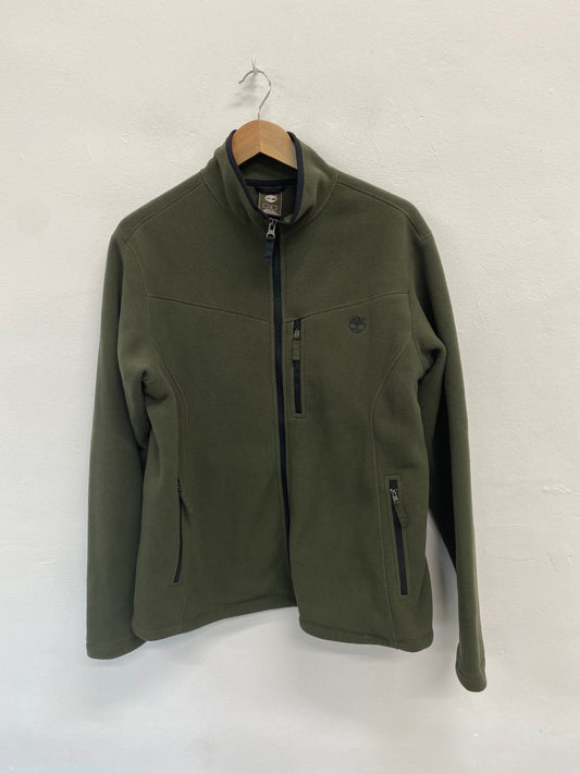 Fabulous Timberland Fleece Khaki Jacket UK L Olive green Practical warm JC008