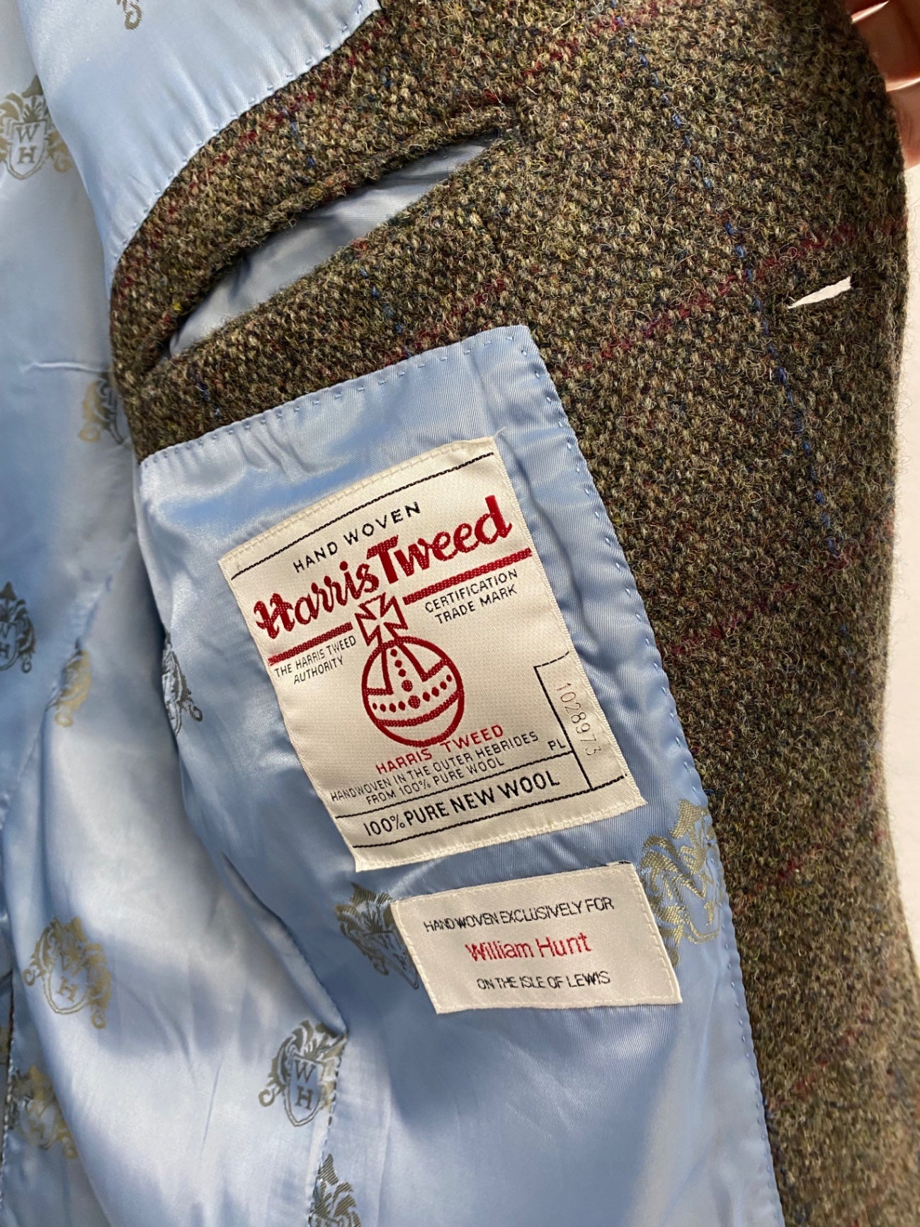 Fabulous Harris Tweed for William Hunt Blazer 42R Brown & Green Shooting country tweed JM182