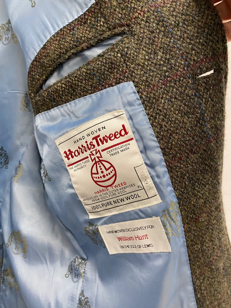 Fabulous Harris Tweed for William Hunt Blazer 42R Brown & Green Shooting country tweed JM182
