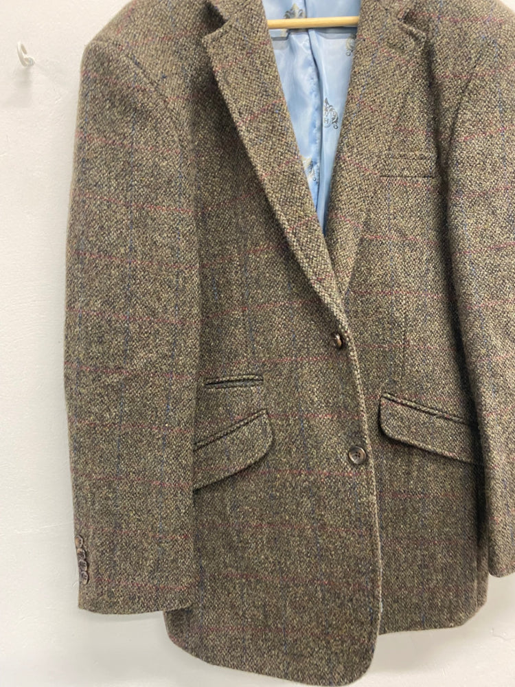 Fabulous Harris Tweed for William Hunt Blazer 42R Brown & Green Shooting country tweed JM182