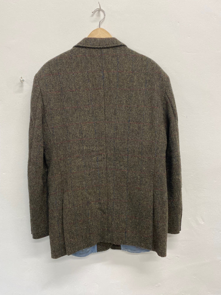 Fabulous Harris Tweed for William Hunt Blazer 42R Brown & Green Shooting country tweed JM182