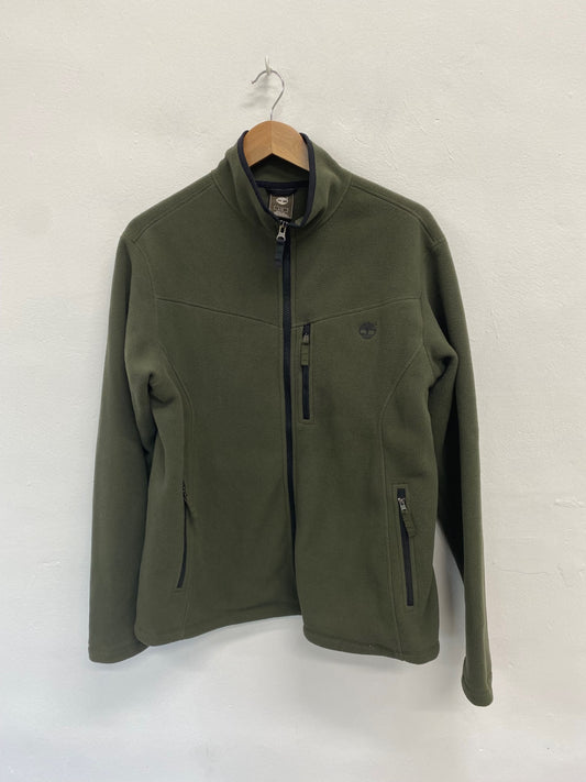 Fabulous Timberland Fleece Khaki Jacket UK L Olive green Practical warm JC008