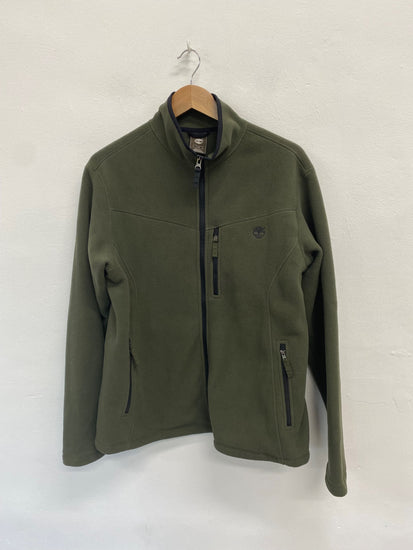 Fabulous Timberland Fleece Khaki Jacket UK L Olive green Practical warm JC008