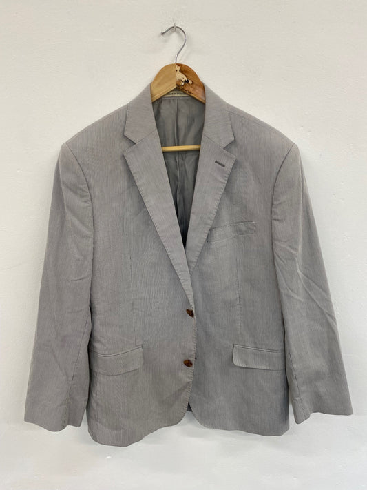 Classic Lauren Ralph Lauren Grey Pinstripe Blazer 42S JM182