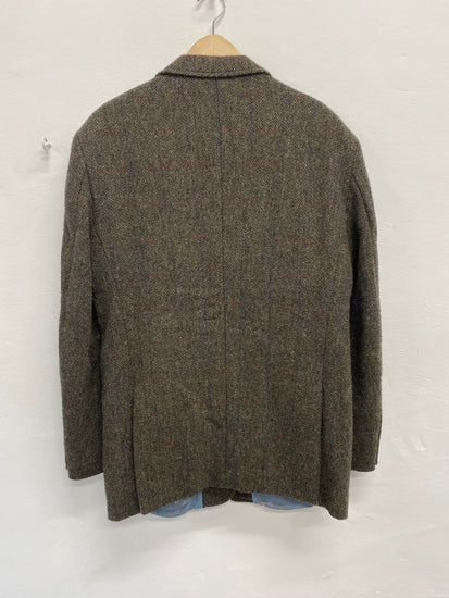 Fabulous Harris Tweed for William Hunt Blazer 42R Brown & Green Shooting country tweed JM182