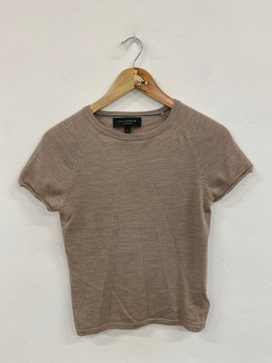 Fabulous Paul Costelloe Beige Merino Wool Sweater UK10 JM182