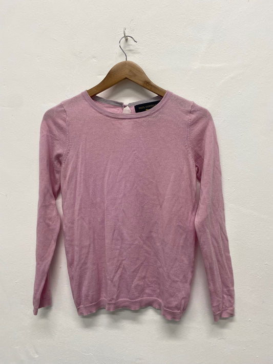 Fabulous Paul Costelloe rose pink supersoft merino Jumper UK10 JM182