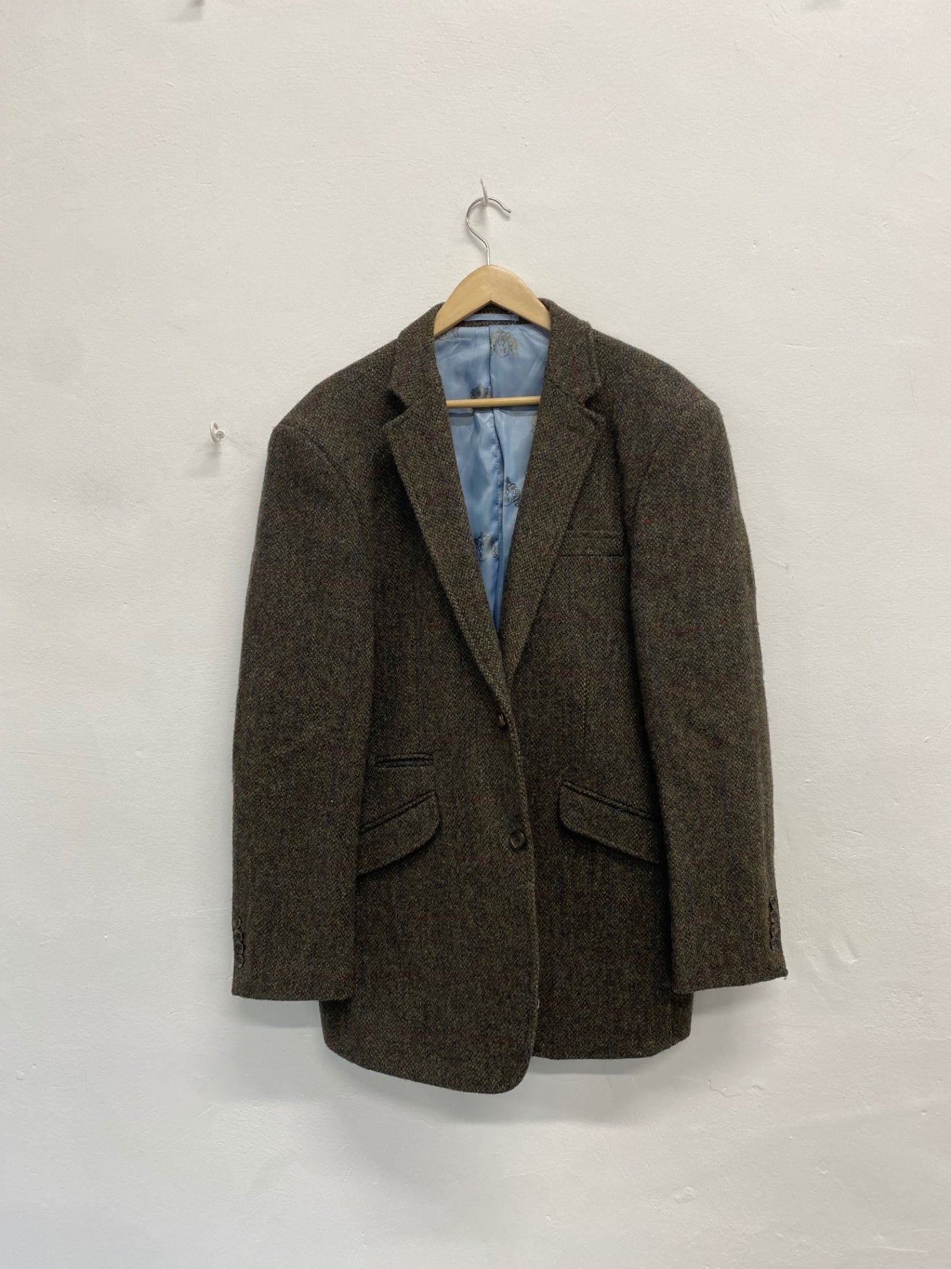 Fabulous Harris Tweed for William Hunt Blazer 42R Brown & Green Shooting country tweed JM182