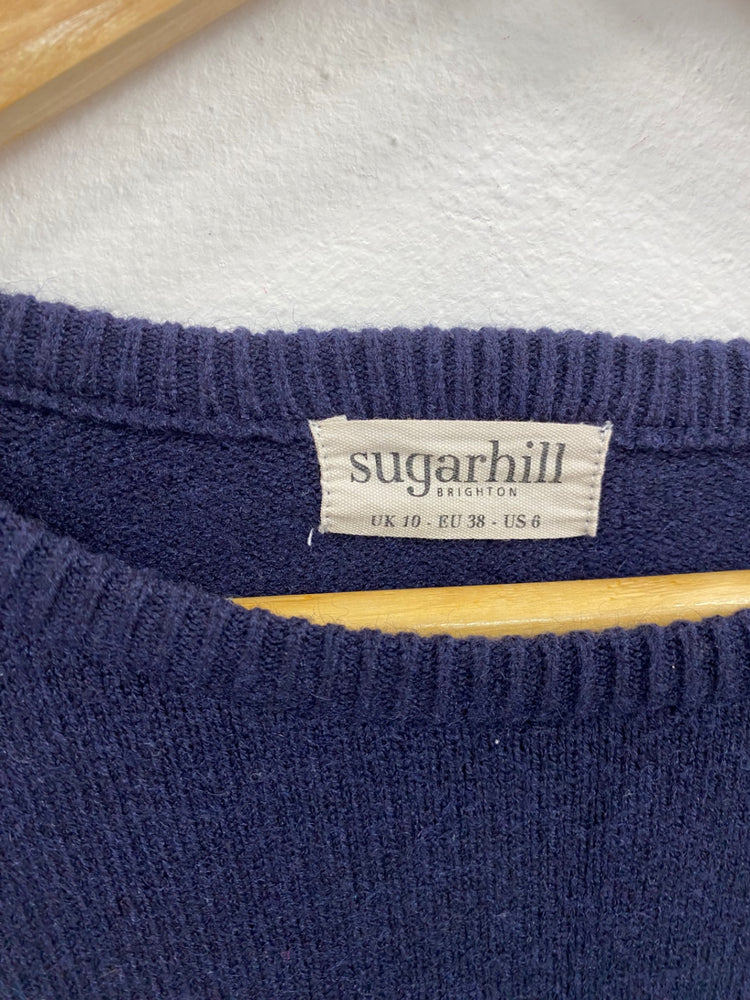 Fabulous Sugarhill Navy Starry Jumper UK10 JM182