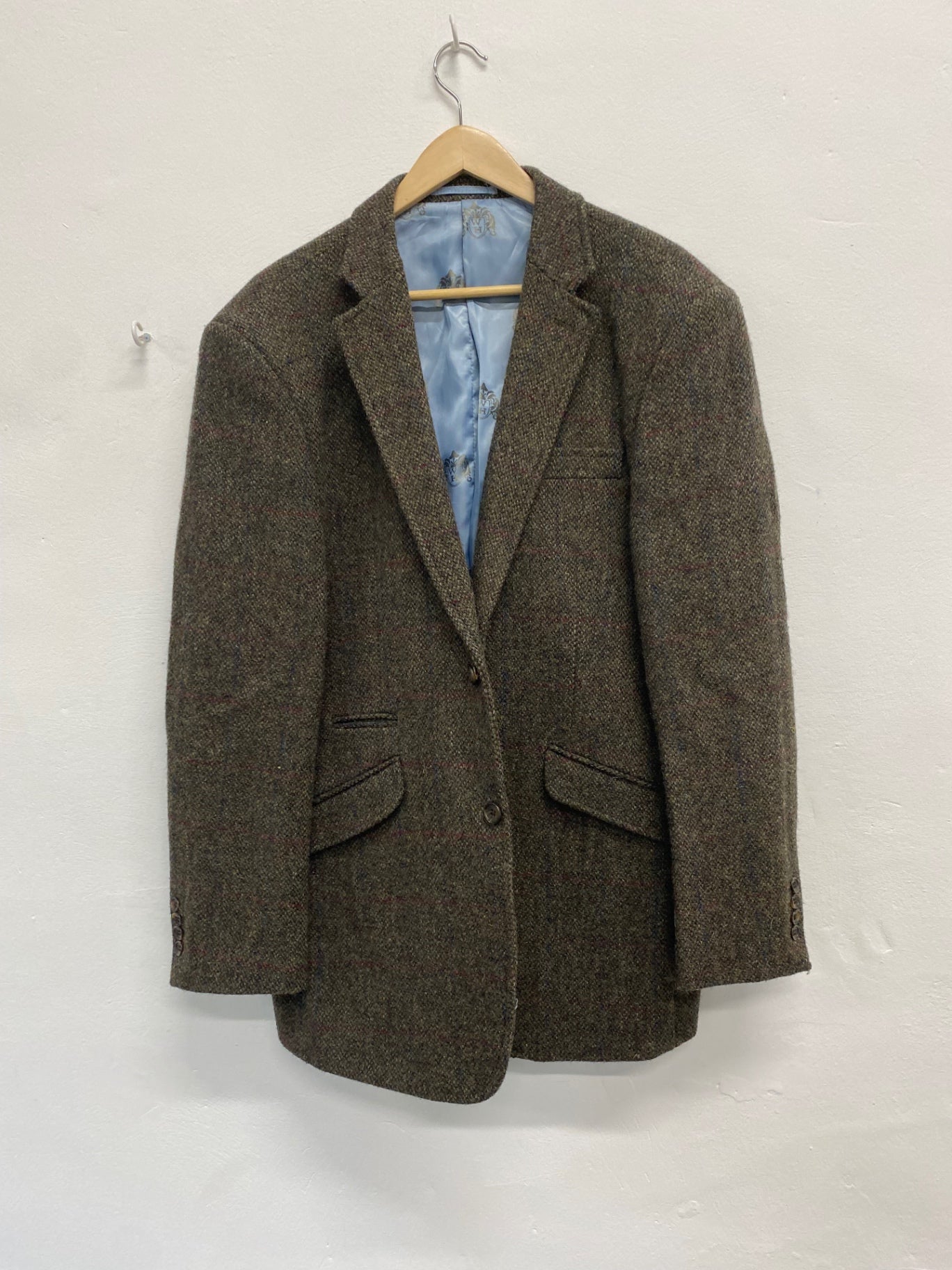 Fabulous Harris Tweed for William Hunt Blazer 42R Brown & Green Shooting country tweed JM182