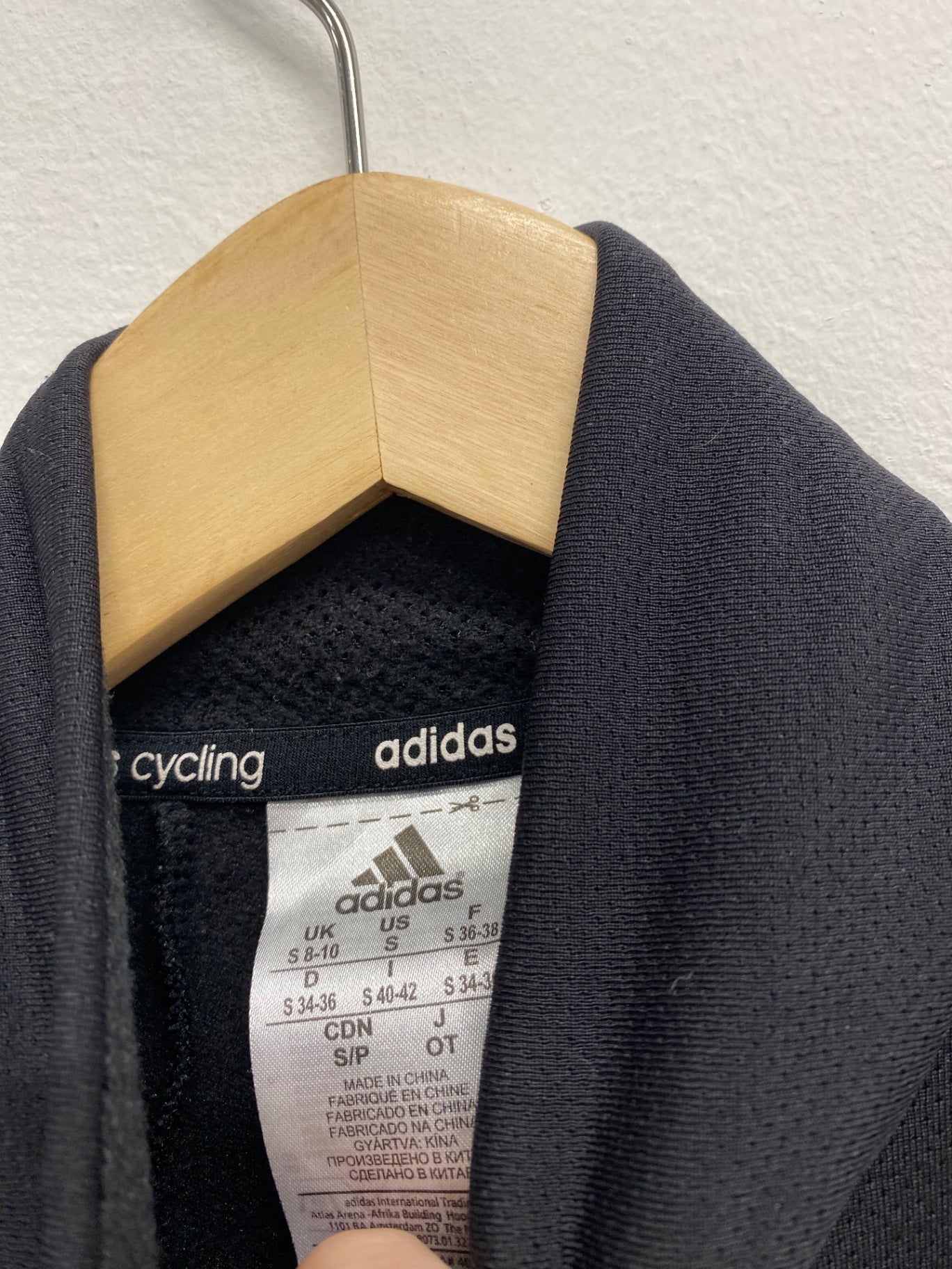 Fabulous Adidas Cycling Jerseys UKS Black & purple Response fleece lined JM182