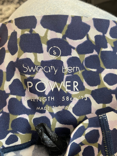 Fabulous Sweaty Betty Navy Mix Power Leggings UK S JM182