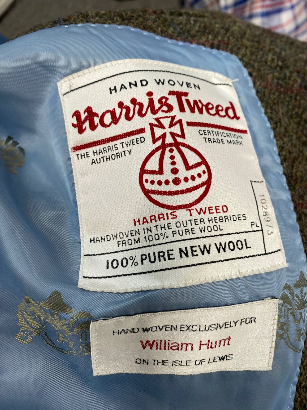 Fabulous Harris Tweed for William Hunt Blazer 42R Brown & Green Shooting country tweed JM182
