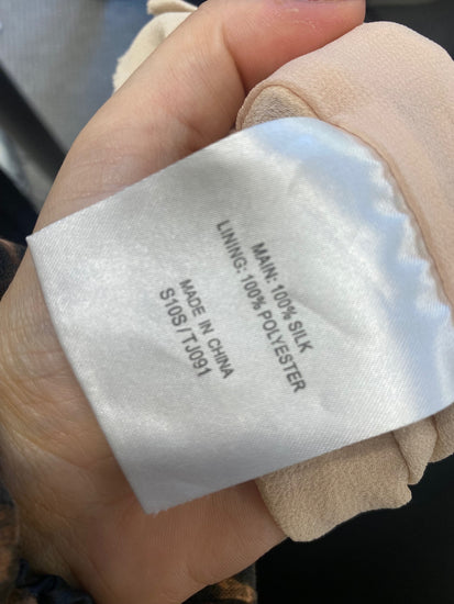 Fabulous Karen Millen Top UK8 Beige frill textured JB006