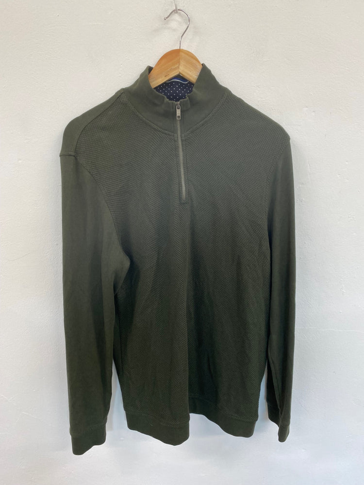 Classic Ted Baker Forest Green Sweater UK L KS002