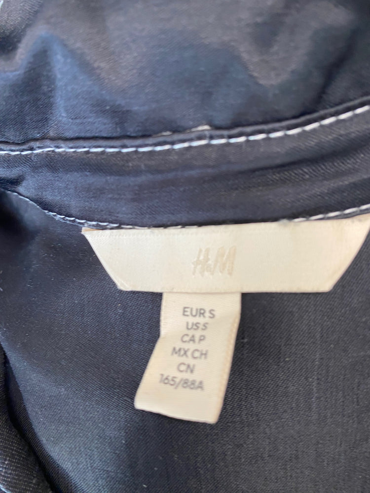 Fabulous H&M oversized Huge kimono Shirt UK S Black CM007