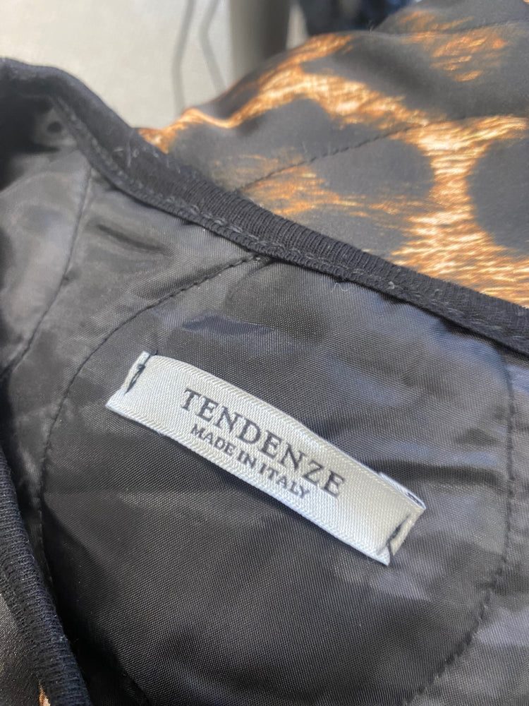 Fabulous TENDENZE Quilted jacket UK M/L Leopard Print CM007