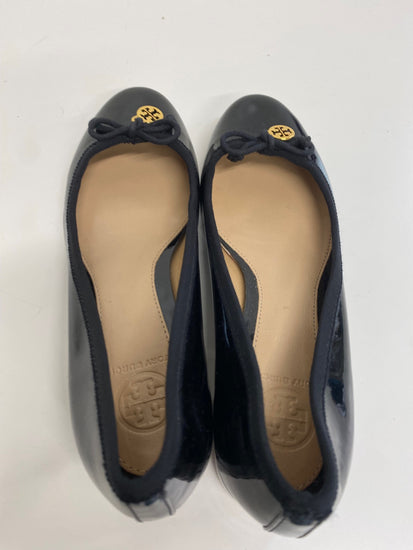 Fabulous Tory Burch patent Bow small heel Pumps UK3 Black RR001