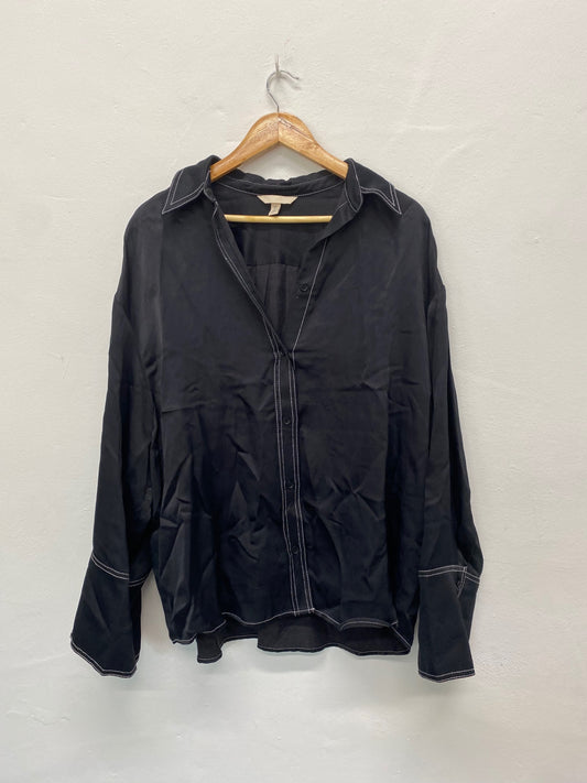 Fabulous H&M oversized Huge kimono Shirt UK S Black CM007