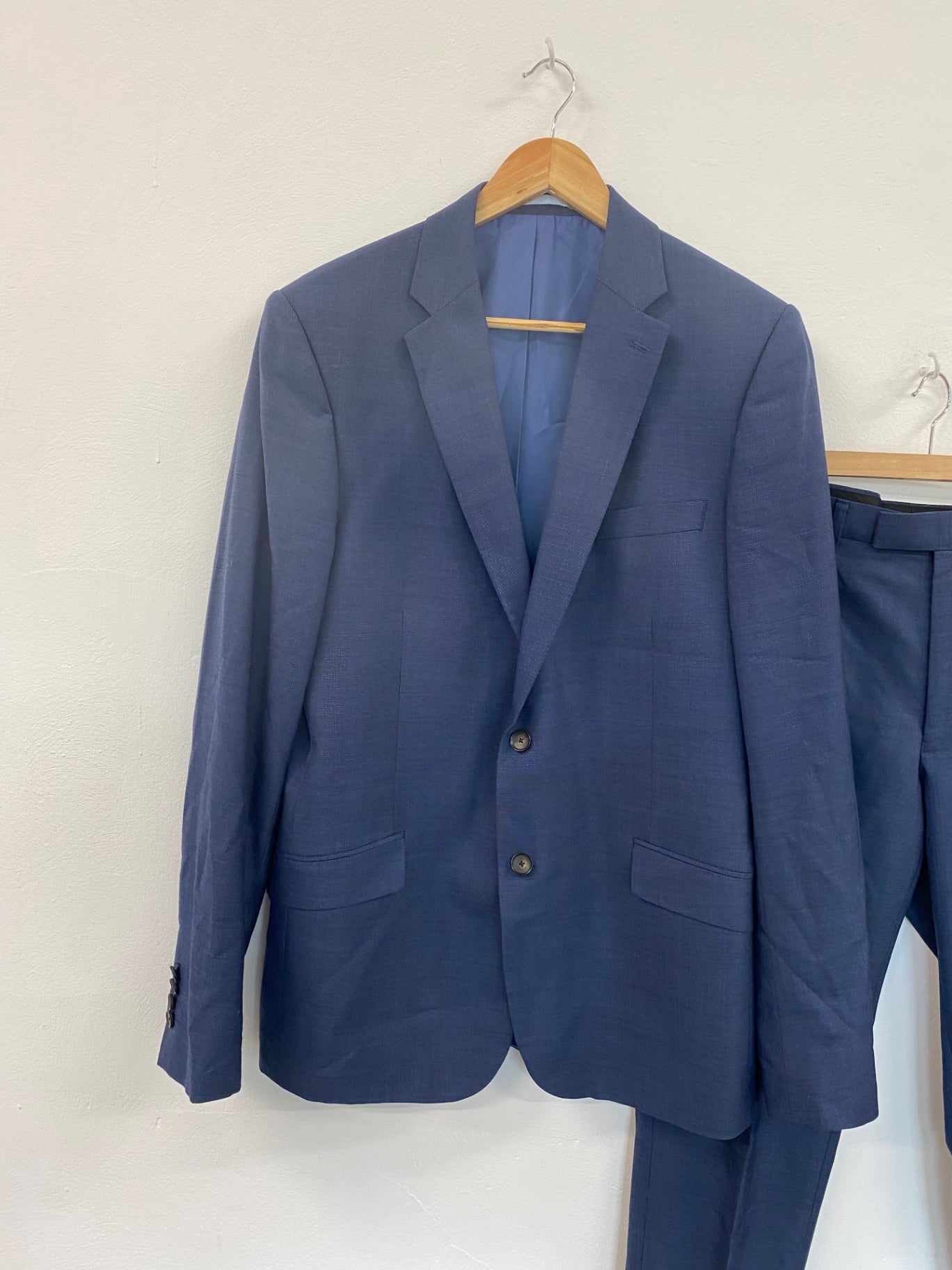 Classic M&S Navy Performance Slim Suit 42L/W36” L33” KS002