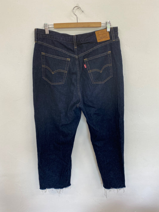 Fabulous Levi Strauss & Co Navy Balloon Leg Jeans UK14 CM007