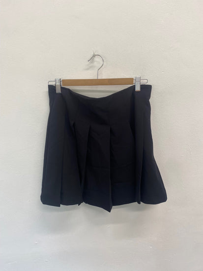 Fabulous River Island Mini Skirt UK12 Black y2k KS002