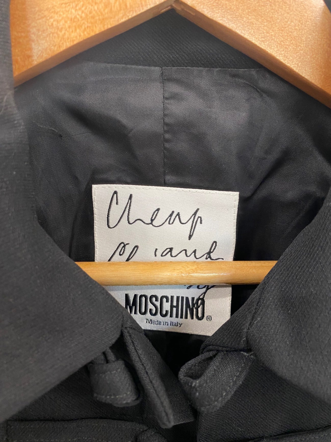 Fabulous Moschino Black Military Jacket UK12 RR001