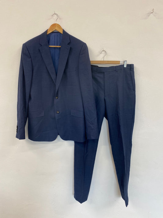 Classic M&S Navy Performance Slim Suit 42L/W36” L33” KS002