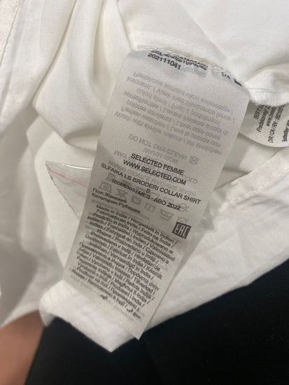 Fabulous Selected Femme Blouse UK10 White  frill CM007