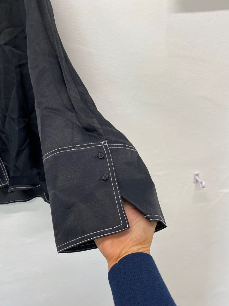 Fabulous H&M oversized Huge kimono Shirt UK S Black CM007