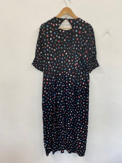 Fabulous Hush Rianna Tea Black Mix Midi Dress UK16 CM007